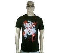 Amplified Ufficiale Nirvana Kurt Cobain Rock Star Vintage Forato Vip T-Shirt S