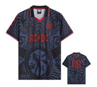 Amplified Unisex Adult Black Ice AC/DC Jersey L Black/Red/Dark Blue