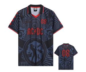 Amplified Unisex Adult Black Ice AC/DC Jersey M Black/Red/Dark Blue