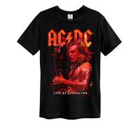 Amplified Unisex Adult Live At Donington AC/DC T-Shirt M Black