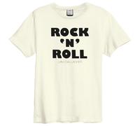 Amplified Unisex Adult Rock N Roll Liam Gallagher T-Shirt XX-Large Vintage White