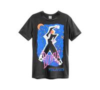 Amplified Unisex Adult Serious Moonlight David Bowie T-Shirt S Charcoal