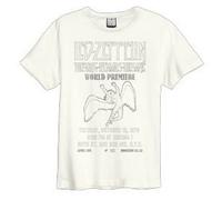 Amplified The Song Remains The Same Maglietta Led Zeppelin Adulto Unisex (L) (Bianco Vintage)