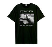 Amplified Unisex Band T-Shirt - Joy Division - Love Will Tear Us Apart, Grigio Scuro, XL