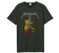 Amplified Unisex Band T-Shirt - Metallica - Frankenstein Guitar, Grigio Scuro, S