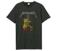Amplified Unisex Band T-Shirt - Metallica - Frankenstein Guitar, Grigio Scuro, S