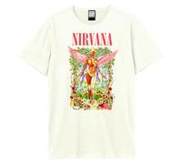 Amplified Unisex Band T-Shirt - Nirvana - in Utero Wilderness, Vintage-White, XS