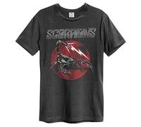 Amplified Unisex Band T-Shirt - Scorpions - Scorpions Tail, Grigio Scuro, XL
