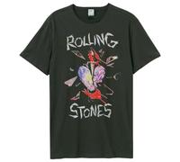 Amplified Unisex Band T-Shirt - The Rolling Stones - Hackney Diamonds, Grigio Scuro, L