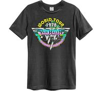 Amplified Van Halen T Shirt World Tour 78 Band Logo Nuovo Ufficiale Unisex Size S