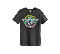 Amplified Van Halen World Tour 78' Mens T-Shirt in Charcoal L Charcoal