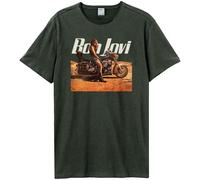 Amplified Wanted Dead Or Alive Maglietta Bon Jovi Adulto Unisex (GD2048)