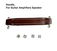 Amplify Your Suono Con Marrone Pelle Manico for Chitarra Amplificatore E Casse