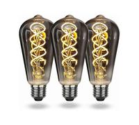 Ampoule LED E27 Vintage Blanc Chaud, Ampoule Vintage E27 Dimmable Spiral Filament 4W Lumire Douce, Ampoule E27 Vintage Edison Convient au Salon, Chamb