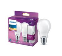 ampoule LED Equivalent100W E27 Blanc chaud non dimmable verre lot de 2