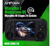 AMPOWN Mini Zero 28 Console per lettori di giochi portatili Angolo di visione IPS OCA da 2,8 pollici Videogioco retrò portatile Sistema Android Regalo