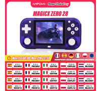 AMPOWN Mini Zero 28 Console per videogiochi portatile 2.8 ''Schermo IPS Processore A133P Sistema operativo Android 2.4GWIFI Lettore MAGICX ZERO28 Regali