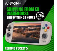 AMPOWN Retroid Pocket 5 RP5 Lettori di giochi portatili 5.5 ''AMOLED 1080P Schermo Android 13 Lettore di videogiochi retrò portatile SD865