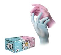 AMPri Guanti in nitrile stile Rosie alla menta piperita S