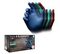 AMPri STYLE 4 ELEMENTS Nitrilhandschuhe puderfrei, Farbenmix