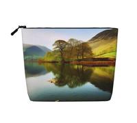 AMREWQYL Beauty case da viaggio con stampa del parco nazionale del Lake District, nero, Taglia unica