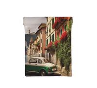 AMREWQYL bella Italia stampata in pelle Popper Coin Case Portable Coin Organizer Bag, bianco, Taglia unica, Portamonete