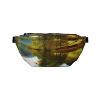 AMREWQYL Borsa a tracolla con stampa del Parco Nazionale del Lake District, nero, Taglia unica