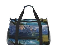 AMREWQYL Borsa da viaggio a mano stampata Parco Nazionale di Banff Borsa da viaggio Casual