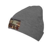 AMREWQYL Chicago City, berretto lavorato a maglia, lavorato a maglia, caldo, berretto neutro, Erica intenso (Deep Heather), 4-8