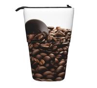AMREWQYL Chicchi di caffè stampato matita telescopica custodia