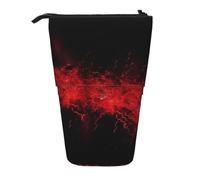 AMREWQYL Explosion Burst - Astuccio telescopico per matite stampate, colore: rosso e nero