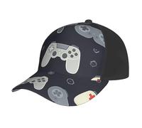AMREWQYL Game Controller Stampato Regolabile Baseball Cap Sun Hat Outdoor Sport Cappello Nero