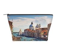 AMREWQYL Grande Canal in Italia stampato Daily Storage Bag Makeup Bag Travel Toiletry Bag, nero, Taglia unica