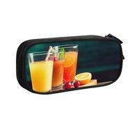 AMREWQYL Juice on the wood board stampato pencase Pencil Bag Stationery Storage box