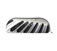 AMREWQYL Pianoforte Musica Simbolo Stampato Matita Sacchetto di Cuoio Penna Caso Portatile