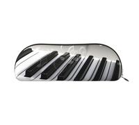 AMREWQYL Pianoforte Musica Simbolo Stampato Matita Sacchetto di Cuoio Penna Caso Portatile