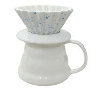 AMRISBTYS Set di 3 filtri in ceramica per origami, per casa, bar, ristorante, campeggio, 450 ml (set da tre pezzi blu)