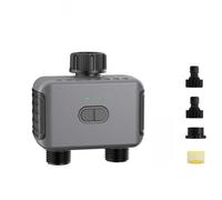 AMRTTWY Programmatore di irrigazione. Timer Automatico for Irrigazione A Doppio Tubo, di Irrigazione for Giardino, Rubinetto, Irrigatore, Programmatore, Supporto IPX5 Timer per irrigazione