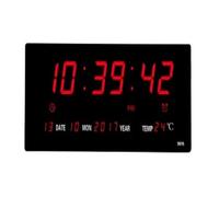 AMRTTWY Timer, Countdown, LED Digital Large Screen Electronic Wall Clock Desktop Indoor Gym Training Timer Calendar Thermometer Summer Kitchen Mural