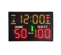 AMRTTWY Timer, Tabellone Segnapunti Elettronico Basket E Timer Tiro Desktop Portatile Digitale Professionale Montaggio A Parete Alimentato dalla Rete Elettrica