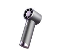 AMRTTWY Ventilatore tenuto in mano portatile, Ventilatore digitale portatile con 100 velocità e controllo continuo, da viaggio all'aperto(Gray)