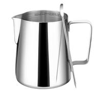 Amrules Brocca per schiumare il latte, Bricco Latte Professionale, Lattiera Piccola, Brocca per caffè espresso a vapore in acciaio inox, Brocca per latte in metallo