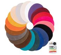 Amrules Toppe termoadesive, 20 pezzi piccoli ovali kit di riparazione tessuto nei colori del velluto cervo - include 20 tonalità per jeans, camicie, vestiti e abbigliamento
