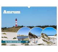 Amrum - Das Paradies in der Nordsee (Wandkalender 2027 DIN A3 quer), CALVENDO Mo