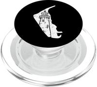 Amrum Mare del Nord Faro Silhouette Art PopSockets PopGrip per MagSafe