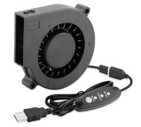 AmRunJe Ventola di raffreddamento USB da 75 mm x 15 mm, 5 V CC, senza spazzole, piccola ventola per il raffreddamento del casco della stampante 3D, disco rigido, CPU, PC, elettronica*