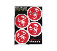 AMS 761 Adesivi Copriruota per Abarth 4 Scorpioni Diametro 48 mm