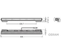 OSRAM LEDriving LIGHTBAR SX500-SP, Fari Abbaglianti LED Per Abbaglianti, Spot, 3900 Lumen, Fascio Luminoso Fino A 370 M, Barra LED 12V / 24V, Omologazione ECE