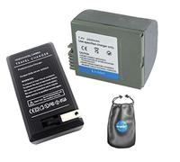 Amsahr Batteria di ricambio digitale PLUS caricabatteria da viaggio per Canon BP-422, BP-412 - Include custodia per accessori per obiettivi, S-BP422