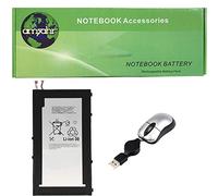 Amsahr - Batteria di ricambio non originale per laptop Sony LIS1569ERPC, 4500 mAh, con mini mouse ottico